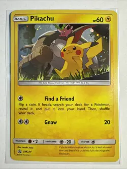 2019 Pokemon Pikachu SM234 Sun & Moon Black Star Promo - LP + - Image 1