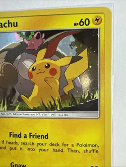 2019 Pokemon Pikachu SM234 Sun & Moon Black Star Promo - LP + - Image 3