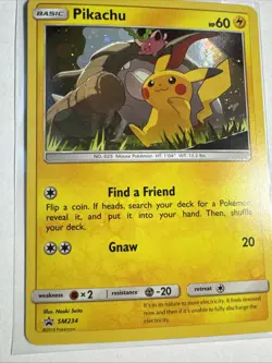 2019 Pokemon Pikachu SM234 Sun & Moon Black Star Promo - LP + - Image 5