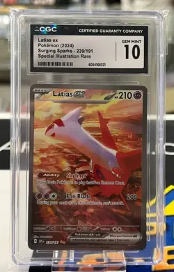 CGC 10 2024 Pokemon Surging Sparks #239/191 Latias EX Special Illustration Rare - Image 1