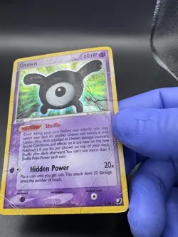 Pokemon Unseen Forces Unown Holo Rare Subset #X/28 - DMG - Image 3