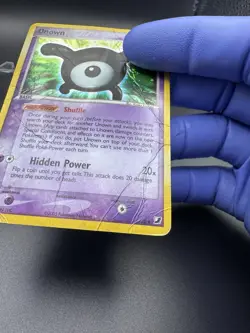 Pokemon Unseen Forces Unown Holo Rare Subset #X/28 - DMG - Image 4