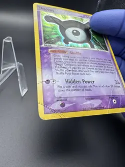 Pokemon Unseen Forces Unown Holo Rare Subset #X/28 - DMG - Image 5