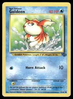 Pokemon Cards Goldeen 53/64 Jungle WOTC Common NM - Image 1