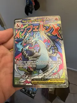 Pokemon 2025 Phantasmal Flames UPC Black Star Promo Mega Charizard X EX 023 NM - Image 4