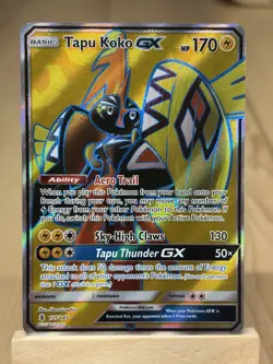 Tapu Koko GX (Full Art) 135/145 Ultra Rare SM - Guardians Rising NM 2017 - Image 1