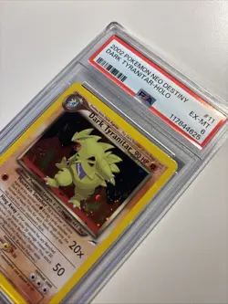 2002 POKEMON NEO DESTINY #11 DARK TYRANITAR-HOLO PSA 6 w/ SWIRL - Image 3