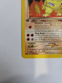 Dark Tyranitar - 11/105 - Pokemon Neo Destiny 1st Edition Holo Rare LP/MP - Image 2