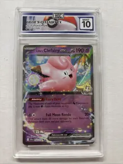 2025 Pokemon Lillie’s Clefairy Ex #56 HGC 10 (sb2) - Image 1