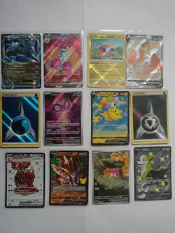 Pokemon Card Bundle 12 Cards Holo - Image 1