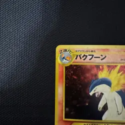 Typhlosion NO. 157 Holo Promo Neo Premium File 1 Pokemon Japanese NM - Image 3