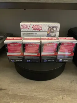 Pokemon Scarlet & Violet White Flare Factory Sealed Etb & 4 booster bundle lot - Image 3