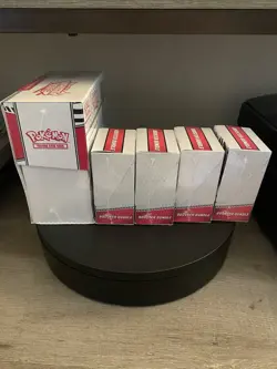 Pokemon Scarlet & Violet White Flare Factory Sealed Etb & 4 booster bundle lot - Image 5