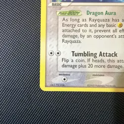 Pokemon EX Deoxys Set - Rayquaza Gym Challenge Promo # 22/107 NM - Image 2
