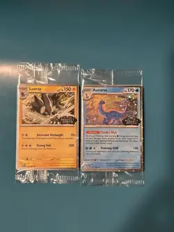 Aurorus + Luxray Cosmo Pokemon Perfect Order Stamped Promo Sealed / Brand New - Image 1