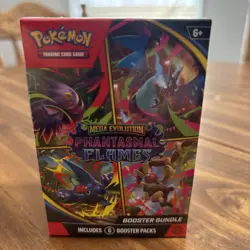 Pokemon Mega Evolution Phantasmal Flames Booster Bundle 6 Packs Factory Sealed - Image 1