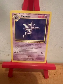 Haunter 21/62 Fossil Unlimited Rare Non-Holo Pokemon TCG 1999 NM - Image 1