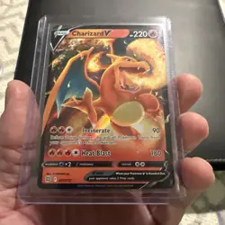 Pokemon TCG Charizard V Brilliant Stars Holo Ultra Rare 017/172 - Image 1