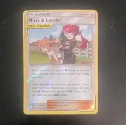Pokemon TCG Misty & Lorelei TAG TEAM Trainer Reverse Holo Sm-Cosmic Eclipse 199… - Image 1