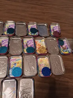 Pokemon Prismatic Evolutions;2 Mega Empty Mini Tin 13 & Art *NO PACKS OR COINS** - Image 3