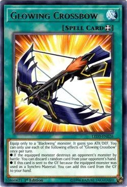 Glowing Crossbow - LED3-EN026 - Rare - 1st Edition - Lightly Played - Legendary - Image 1