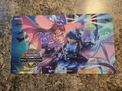 Yugioh Official Konami OTS Evil Twin Ki-Sikil & Lil-La Playmat New! 24x14 Promo - Image 1