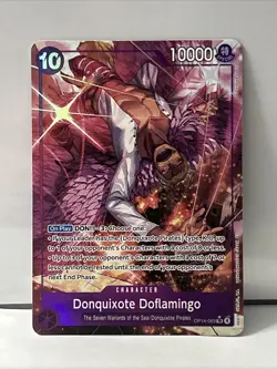 One Piece TCG - Donquixote Doflamingo OP14-069 SR Alt Art Azure Sea's Seven NM/M - Image 1