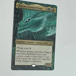 MTG Miirym, Sentinel Wyrm Alter, Hand Painted, New Close Up Altered Card, Magic - Image 2
