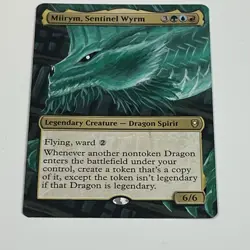 MTG Miirym, Sentinel Wyrm Alter, Hand Painted, New Close Up Altered Card, Magic - Image 4