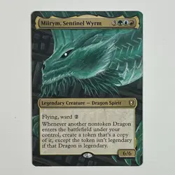 MTG Miirym, Sentinel Wyrm Alter, Hand Painted, New Close Up Altered Card, Magic - Image 5