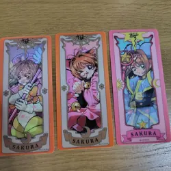 Cardcaptor Sakura Lenticular Card Sticker Set of 3 - Image 1