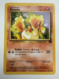 Ponyta 64/82 Common Team Rocket Pokemon Unlimited Near Mint - Image 1