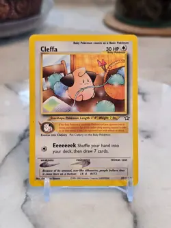 Pokemon TCG Cleffa 20/111 Neo Genesis Regular MP - Image 1