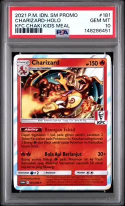 PSA 10 CHARIZARD 181/SM-P - KFC Indonesian Kids Meal Holo Promo 2021 Pokemon - Image 1