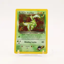 Rocket's Scyther - 13/132 Gym Heroes Unlimited Holo Rare SWIRL Pokemon - MP/HP - Image 1