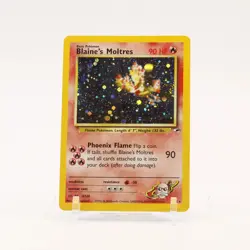 Blaine's Moltres - 1/132 Gym Heroes Unlimited Holo Rare Pokemon - NM/LP - Image 1