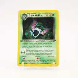 Dark Golbat - 7/82 Team Rocket 1st Edition Holo Rare Pokemon - LP - Image 1