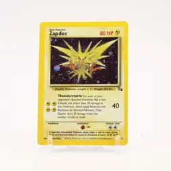 Zapdos - 15/62 Fossil Unlimited Cosmos Holo Rare Pokemon - NM/LP - Image 1