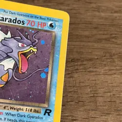 Dark Gyarados Team Rocket 2000 Pokemon MP - Image 3