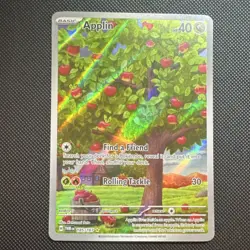 Pokemon TCG Applin Holo Illustration Rare Twilight Masquerade 185/167 - Image 1