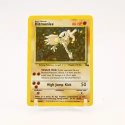 Hitmonlee - 7/62 Fossil Unlimited Holo Rare Pokemon - NM/LP - Image 1