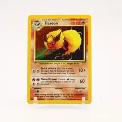 Flareon - 3/64 Jungle Unlimited No Symbol Error Holo Rare Pokemon - LP/MP - Image 1