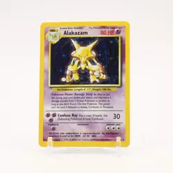 Alakazam - 1/102 Base Set Unlimited Holo Rare Pokemon - LP - Image 1