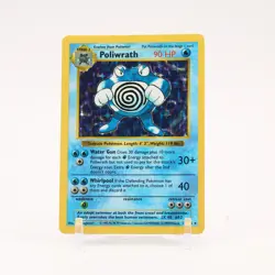 Poliwrath - 13/102 Base Set Shadowless Holo Rare Pokemon - LP - Image 1