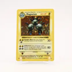Magneton - 9/102 Base Set Shadowless Holo Rare Pokemon - LP - Image 1