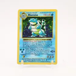Blastoise - 2/102 Base Set Shadowless Holo Rare Pokemon - LP - Image 1