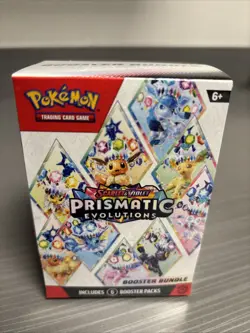 Pokemon TCG Scarlet & Violet Prismatic Evolutions 6 Pack Booster Bundle SEALED! - Image 1