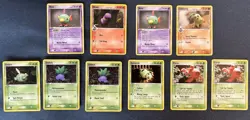 Yuka Morii Lot 15x Pokemon TCG Cards (NM - MP) Chikorita, Oddish, Gulpin, etc - Image 1