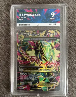 2015 POKEMON XY ROARING SKIES M RAYQUAZA EX #105 ULTRA RARE ACE GRADING 9 MINT - Image 1