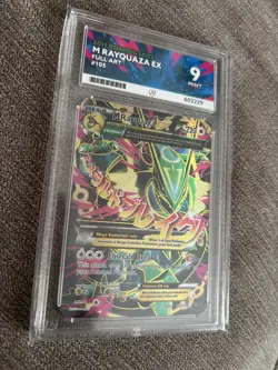 2015 POKEMON XY ROARING SKIES M RAYQUAZA EX #105 ULTRA RARE ACE GRADING 9 MINT - Image 3